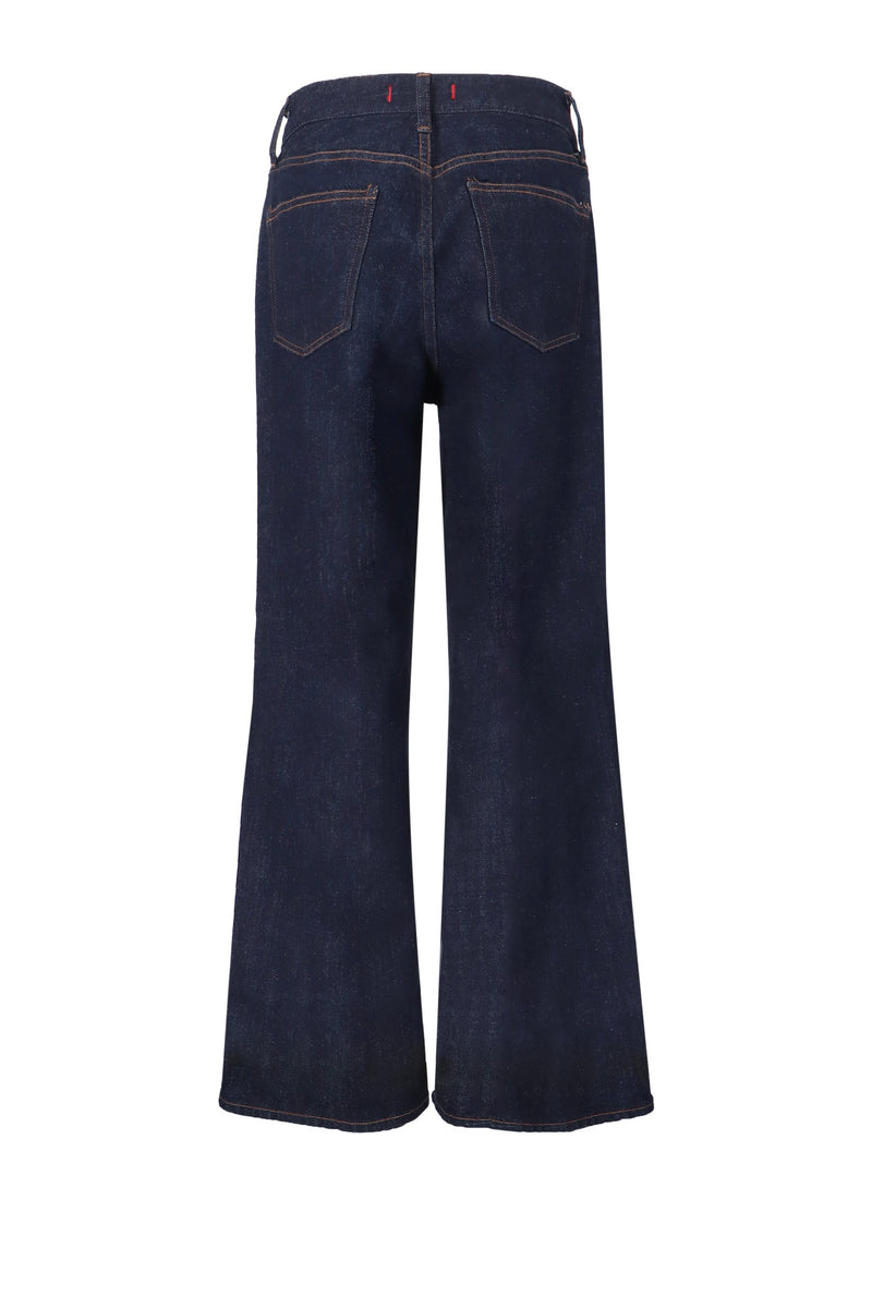 Red Card Tokyo Wide Leg Denim in Dark Wash - SKULPT Dublin