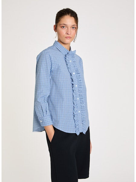 Lis Lareida Bluette Shirt with Detachable Ruffle - SKULPT Dublin