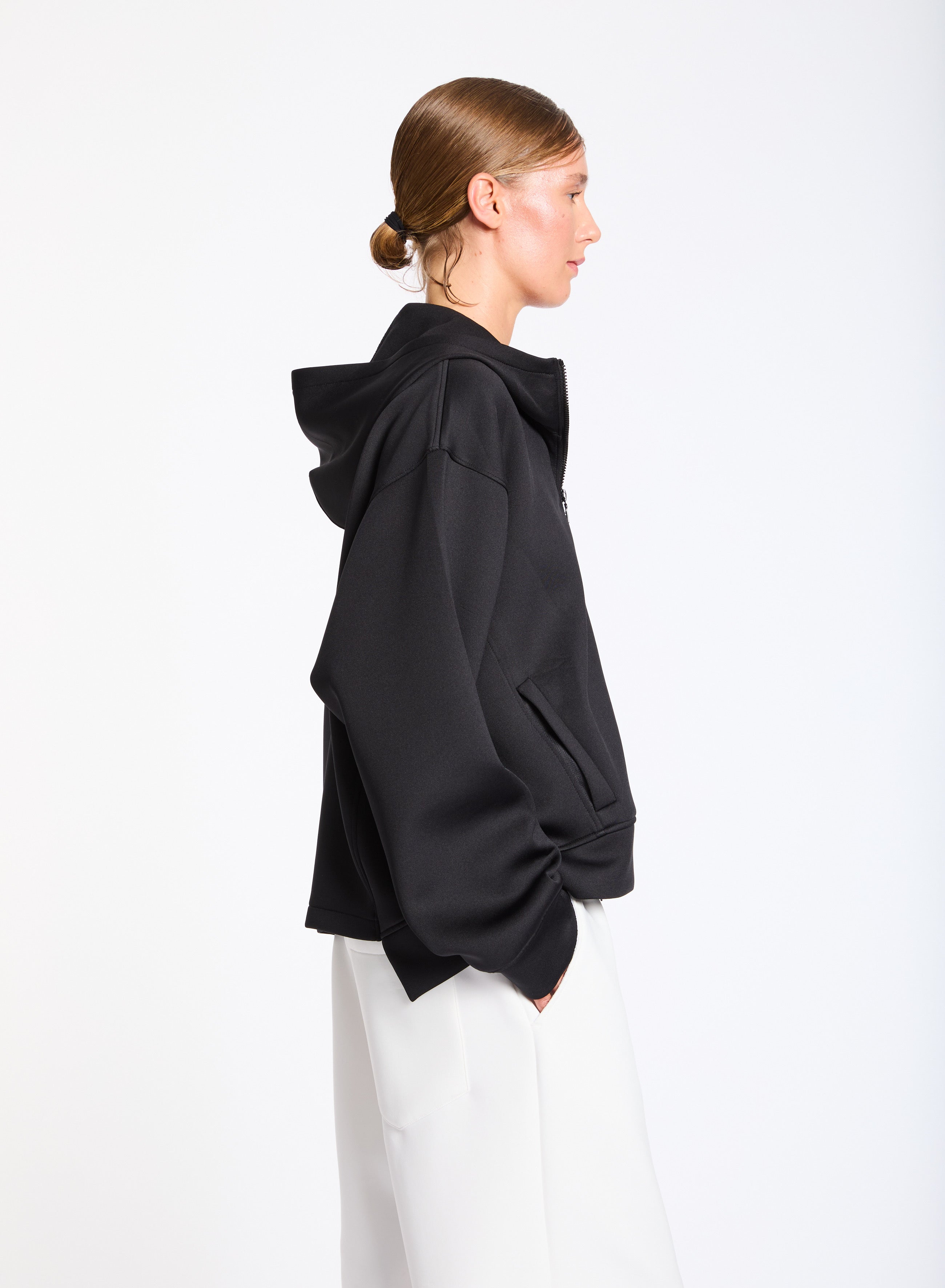 Lis Lareida Mexico Zip Up Hoodie in Black - SKULPT Dublin