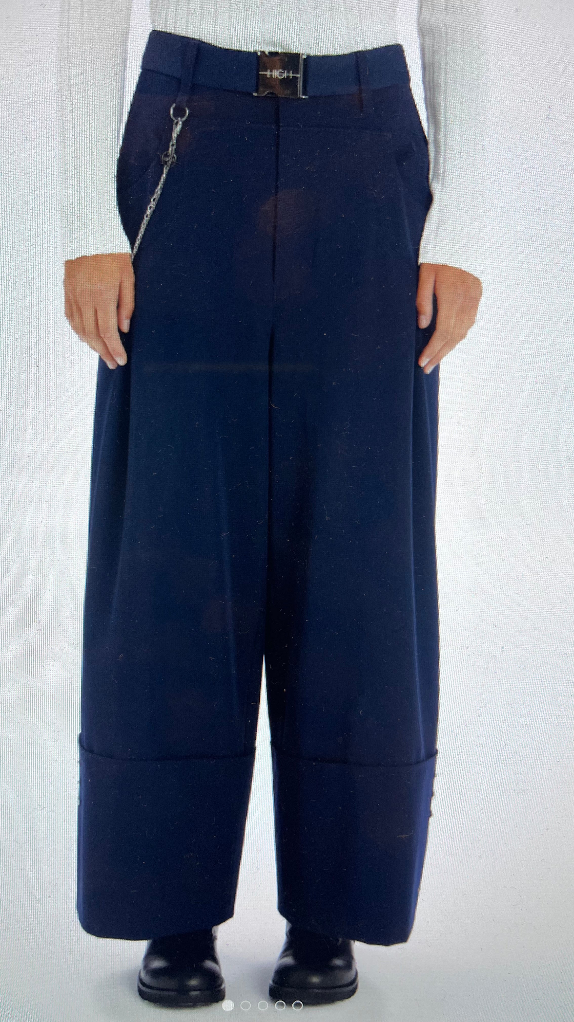 HIGH Everyday Gillie Trousers in Navy - SKULPT Dublin