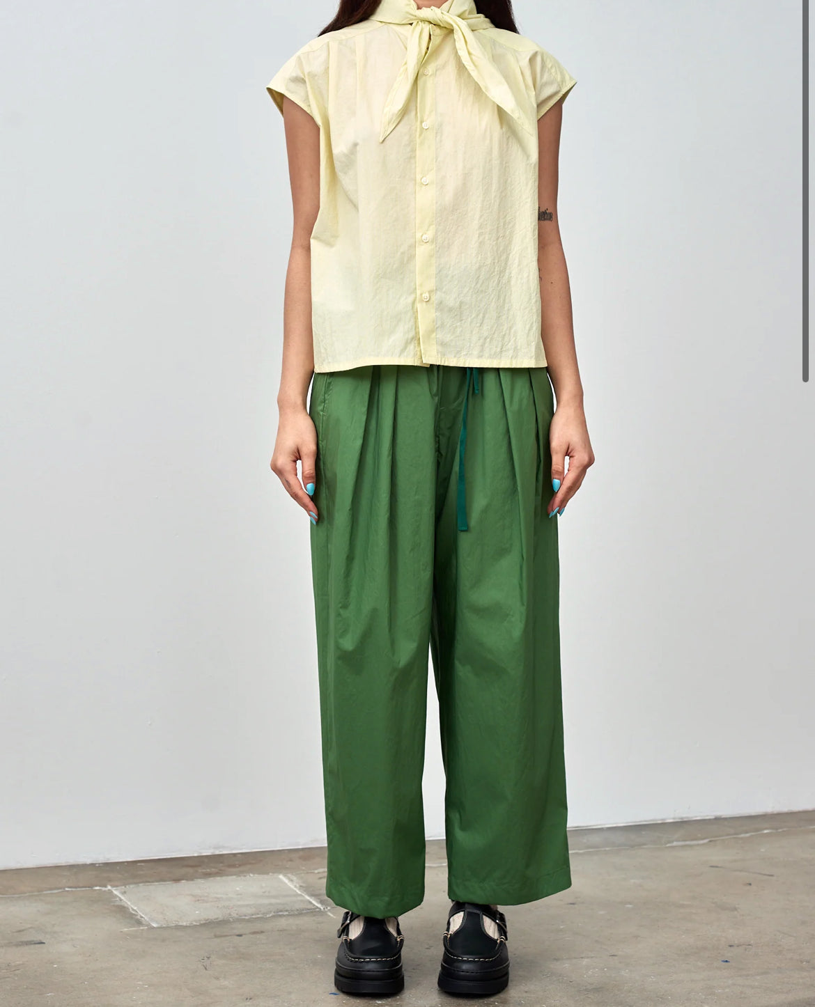 Nicholson Trousers in Green - SKULPT Dublin