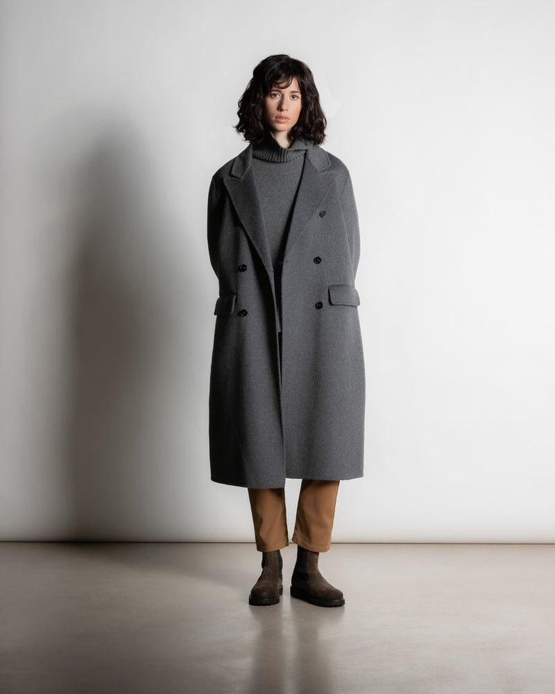 rialto48 Wool Coat in Charcoal - SKULPT Dublin