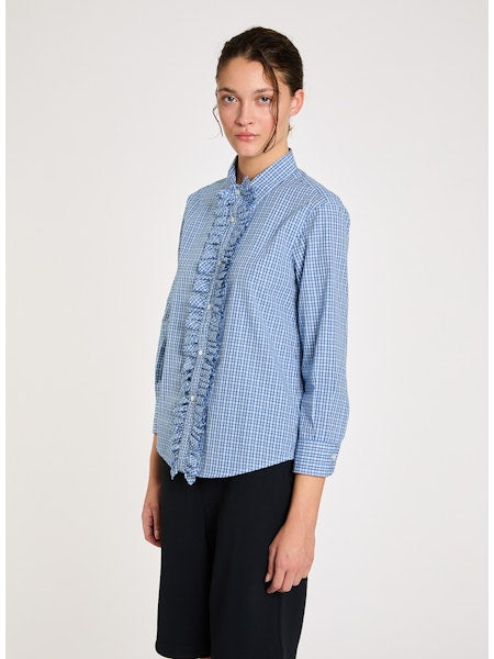 Lis Lareida Bluette Shirt with Detachable Ruffle - SKULPT Dublin