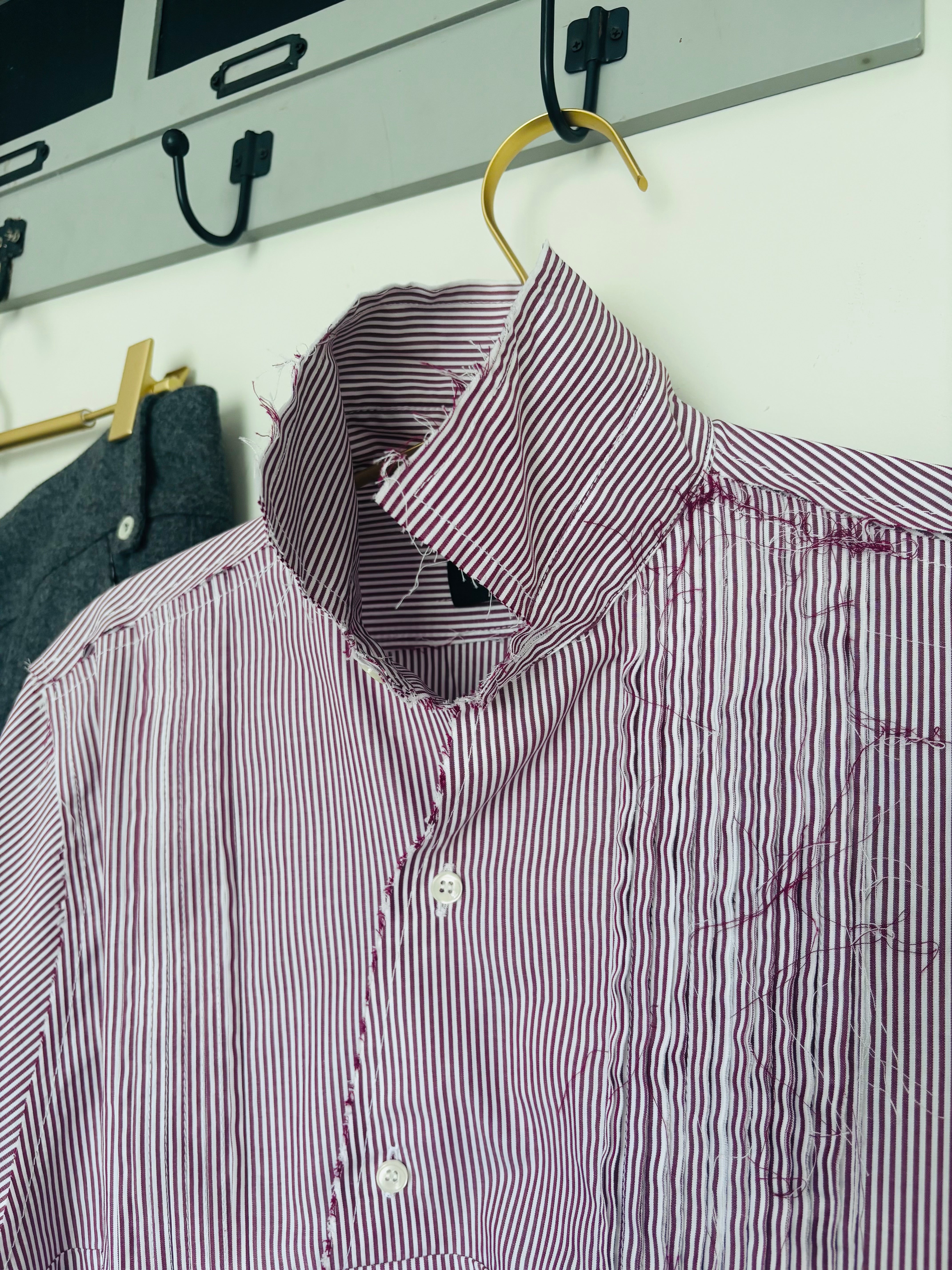 Jejia Shirt in Berry Pinstripe - SKULPT Dublin