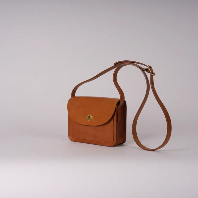 Kate Sheridan Acorn Pocket Lock Bag in Tan - SKULPT Dublin