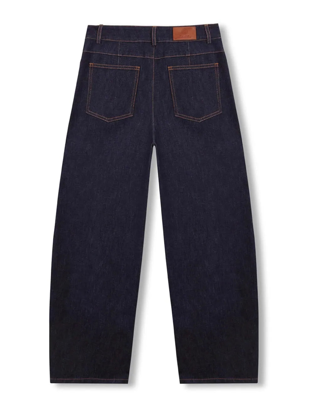 Tot-Hom Barrel Leg Denim in Dark Indigo