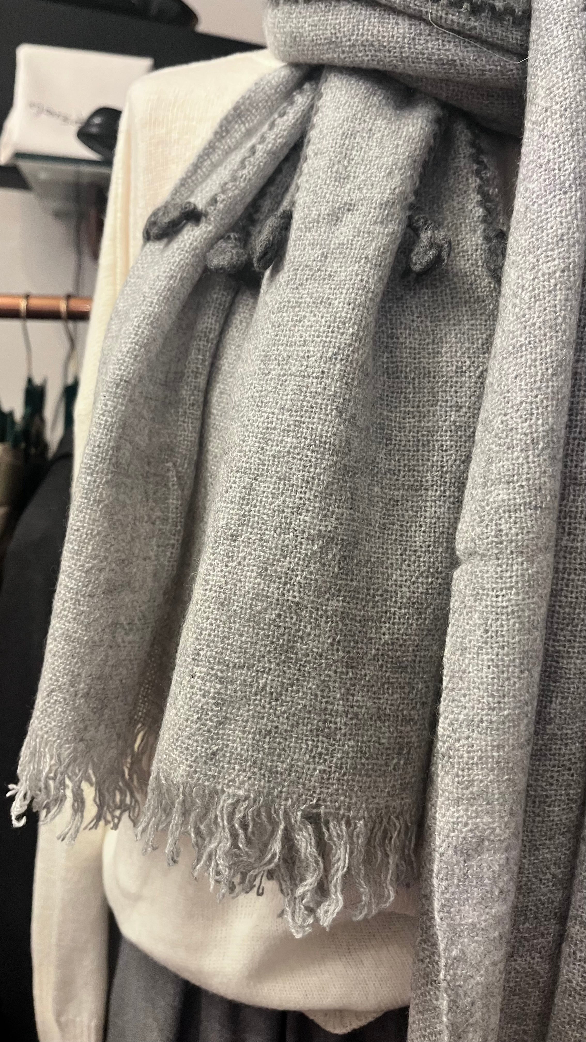 Oats & Rice Seedling Scarf in Pewter - SKULPT Dublin