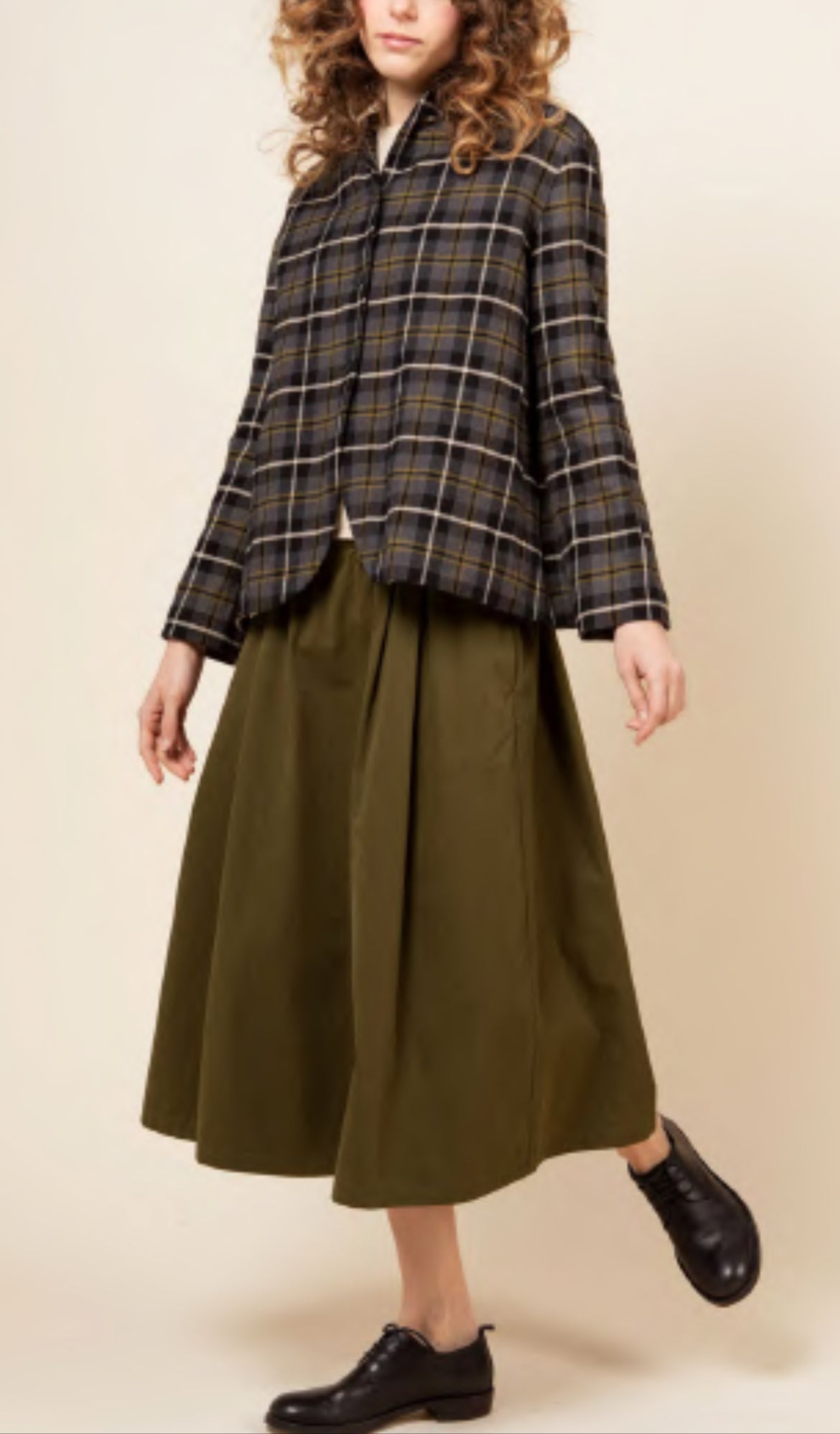 Apuntob Jacket in Black Check - SKULPT Dublin