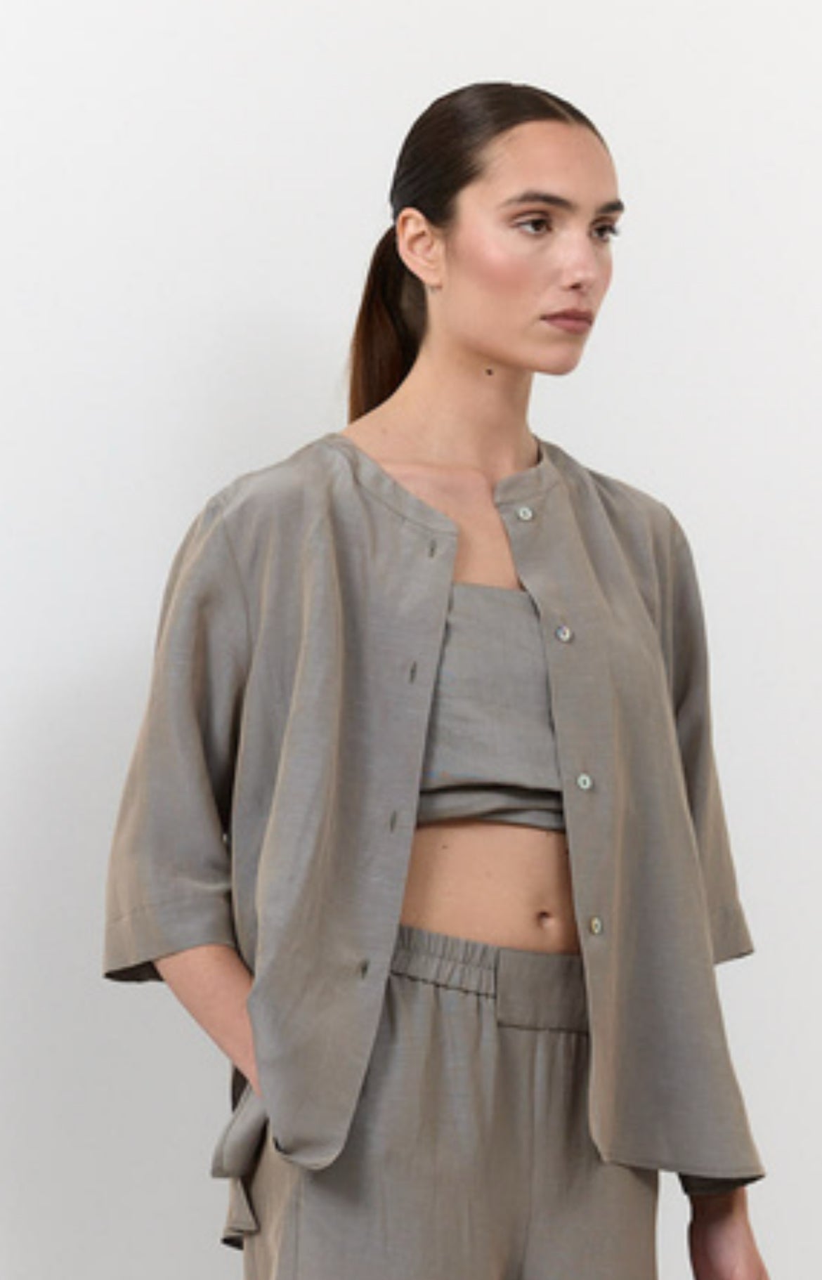 rialto48 Shirt in Dove Grey - SKULPT Dublin