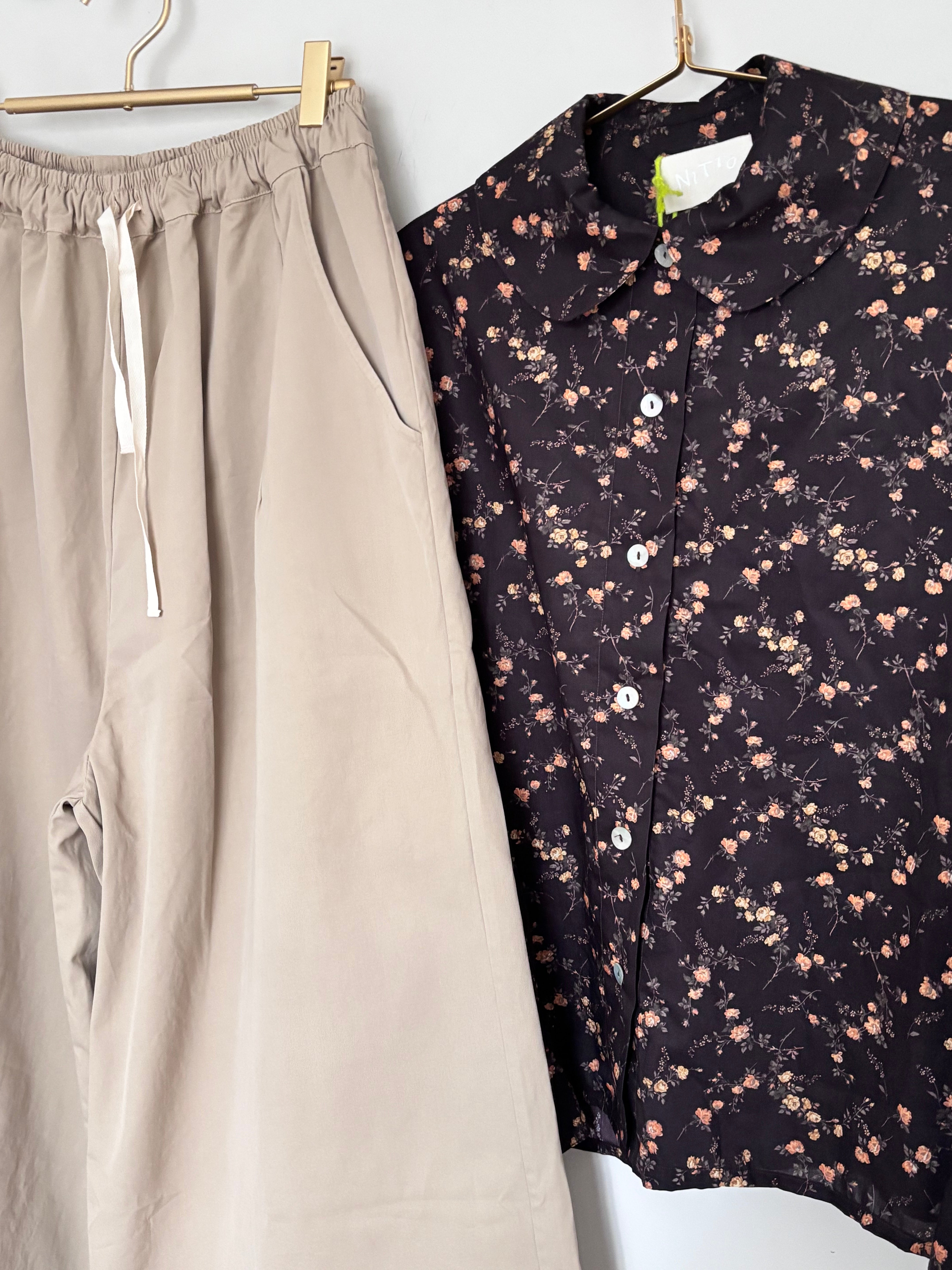 Nitto Palazzo Trouser in Sand - SKULPT Dublin