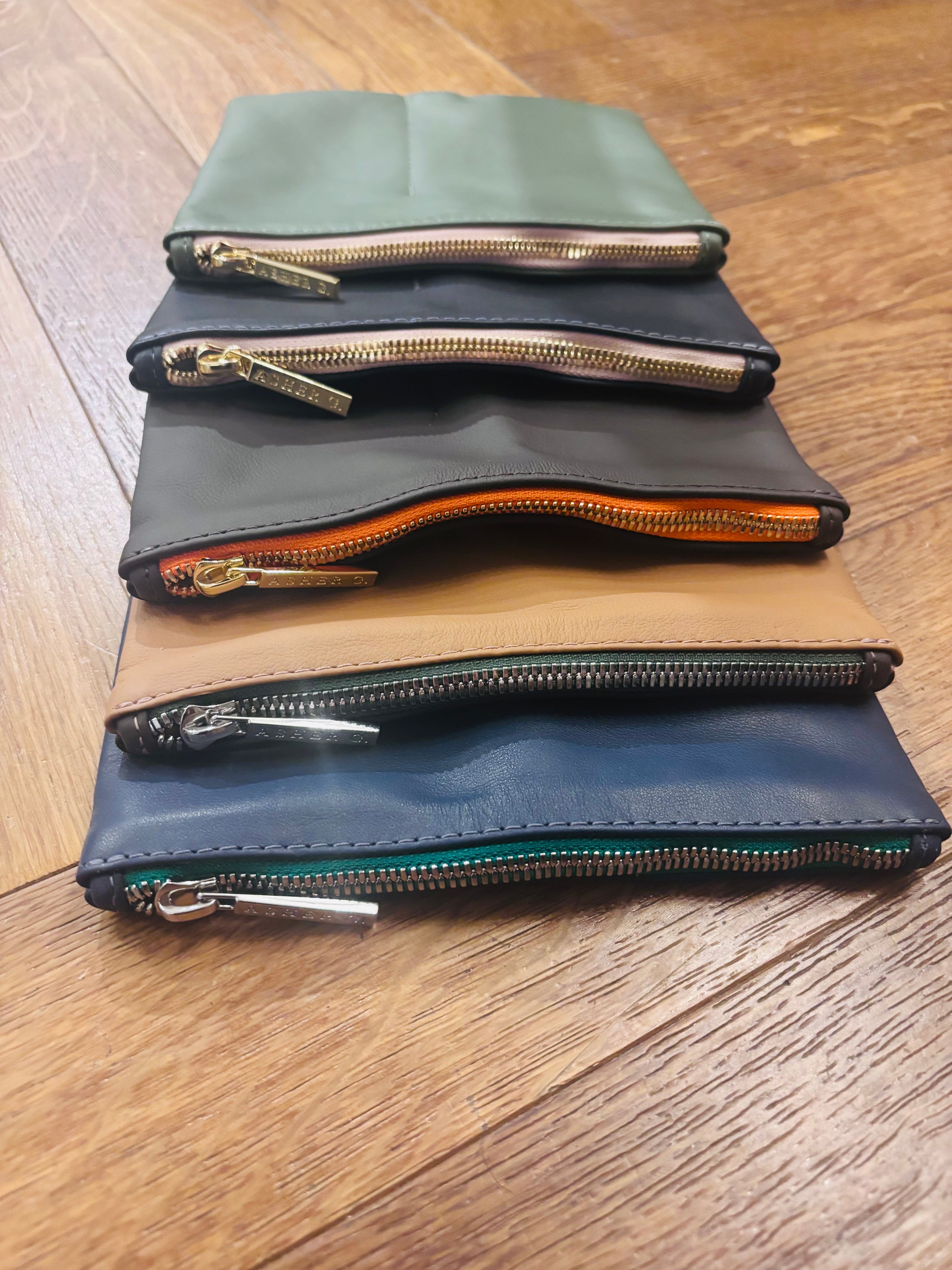 Asher Leather Double Glasses Case Holder