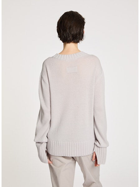 Lis Lareida Roberta Cashmere Jumper in Chalk - SKULPT Dublin