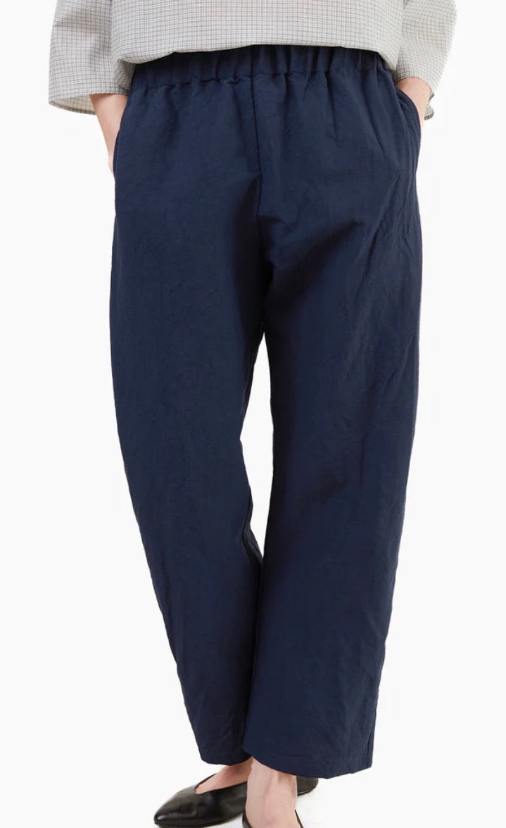 Apuntob Cotton Trousers in Dark Navy - SKULPT Dublin