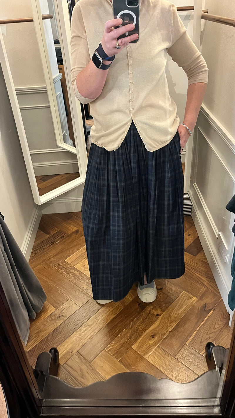 Apuntob Skirt in Check - SKULPT Dublin