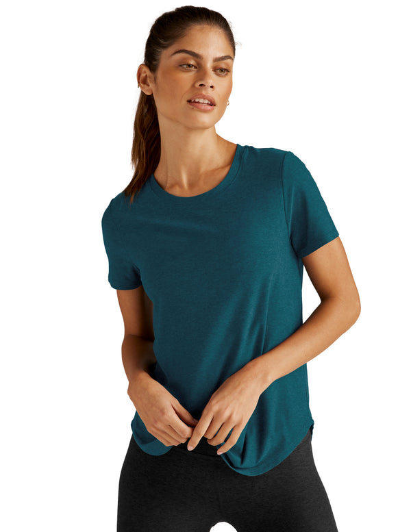 Beyond Yoga Short Sleeve Tee Deep Majestic Sea - SKULPT Dublin