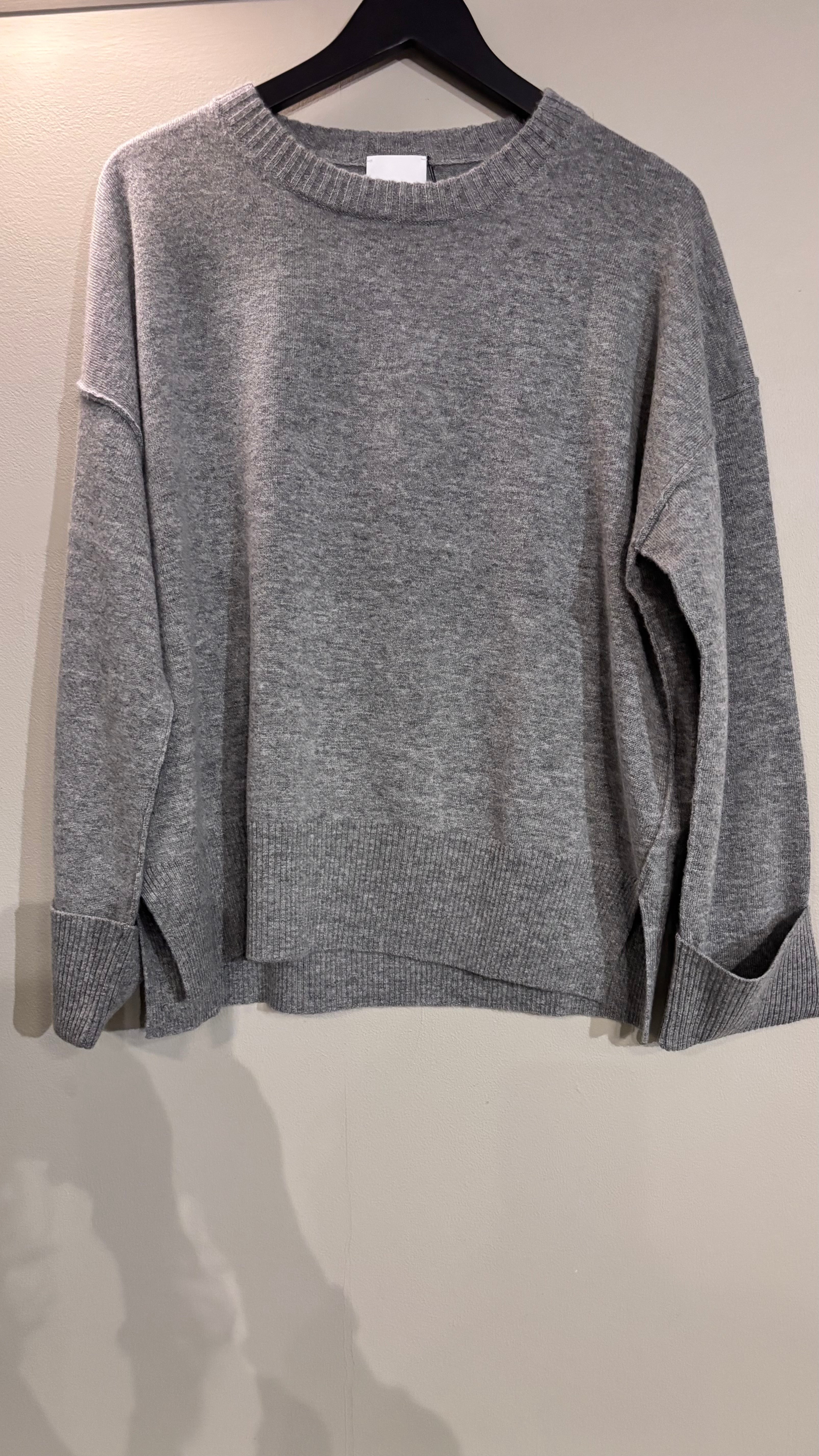 Allude Crewneck Mid Grey Jumper - SKULPT Dublin