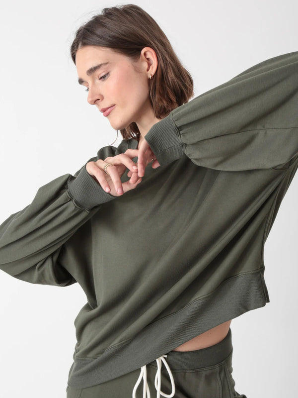 Electric and Rose Balloon Sweatshirt in Khaki - SKULPT Dublin