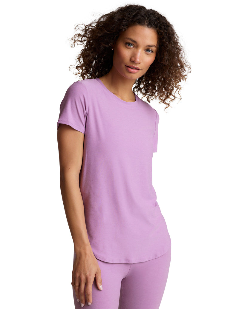 Beyond Yoga Short Sleeve Tee Lilac - SKULPT Dublin