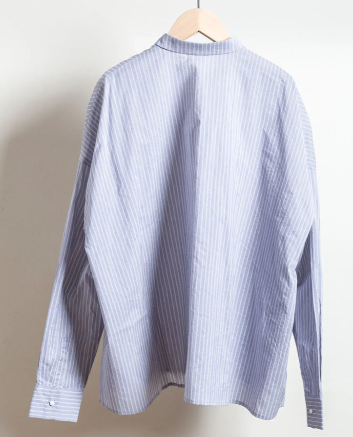 Apuntob Pin Stripe Shirt in Blue - SKULPT Dublin