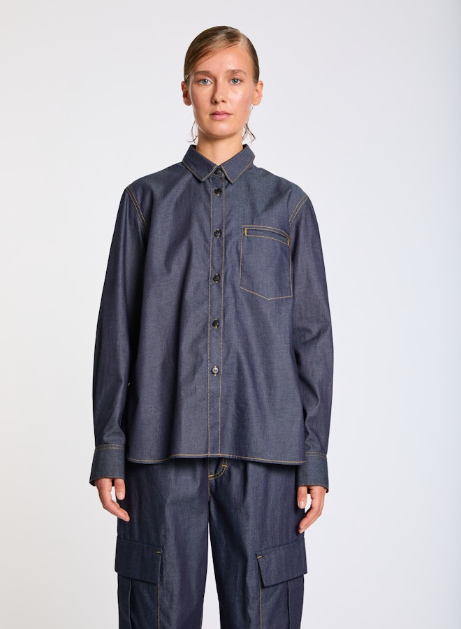 Lis Lareida Chambray Zarah Denim Shirt - SKULPT Dublin
