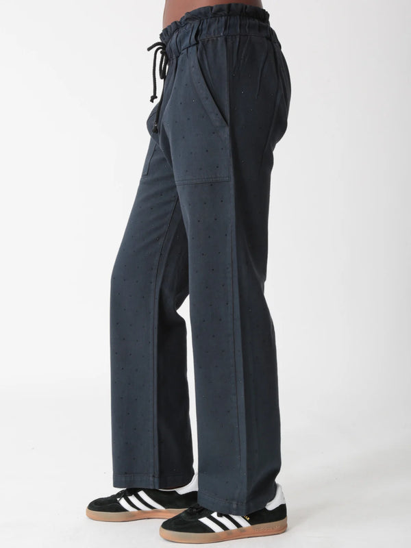 Electric and Rose Jewel Easy Trousers in Midnight - SKULPT Dublin