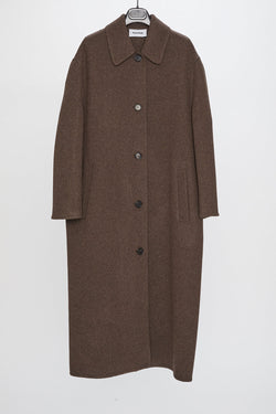 Hache Wool Coat in Brown - SKULPT Dublin