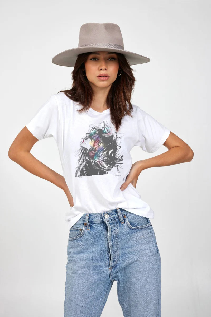 CPress Studio Tantrum Short Sleeve Tee in Worn White - SKULPT Dublin