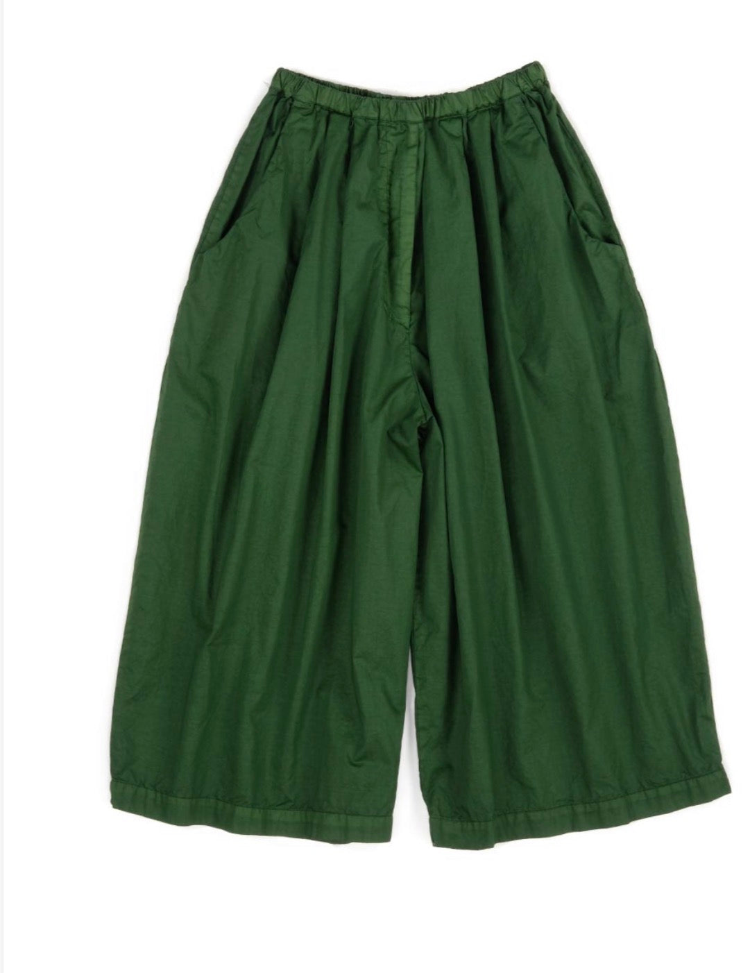 Manuelle Guibal Cropped Trousers in Green - SKULPT Dublin