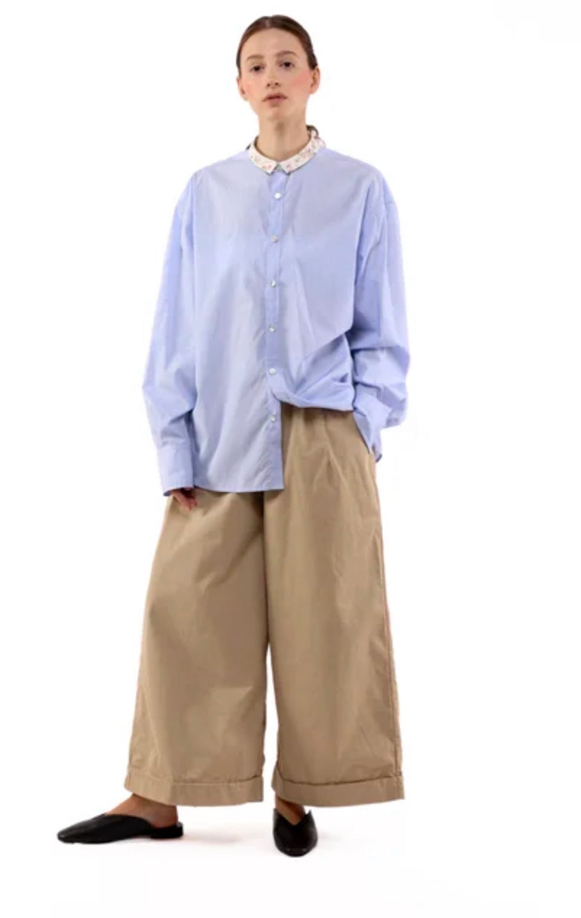 Nitto Palazzo Trouser in Sand - SKULPT Dublin