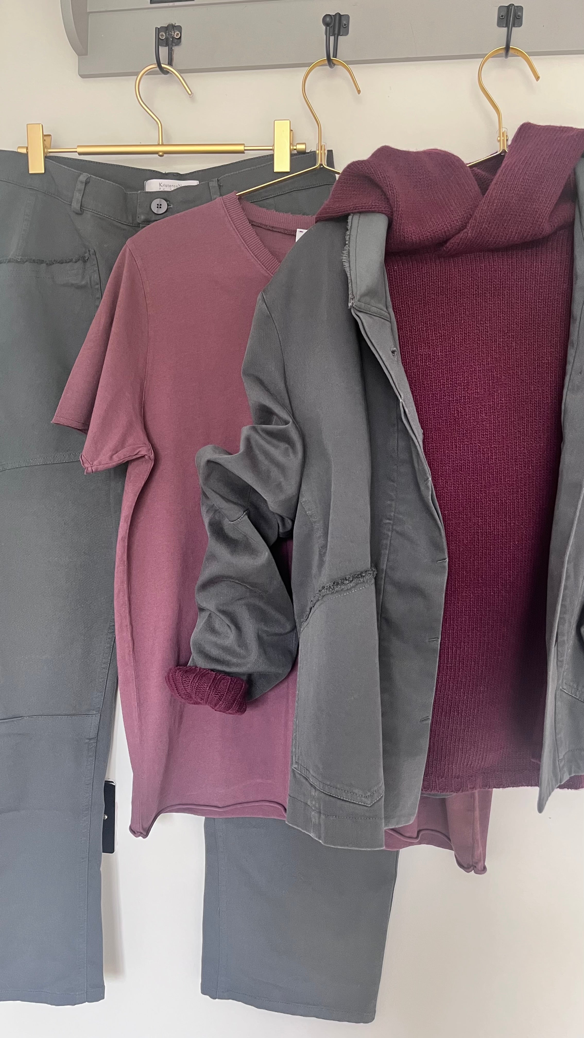 Kristensen du Nord Short Sleeve Tee in Dark Berry - SKULPT Dublin