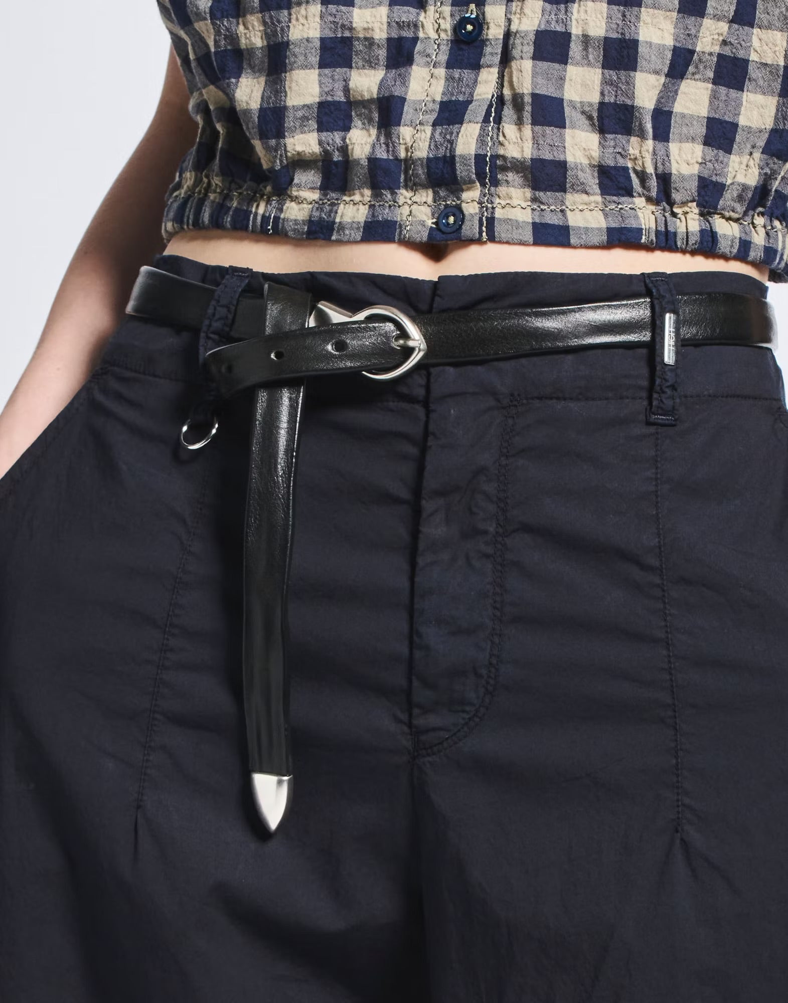 High Everyday Couture Black Leather Belt - SKULPT Dublin