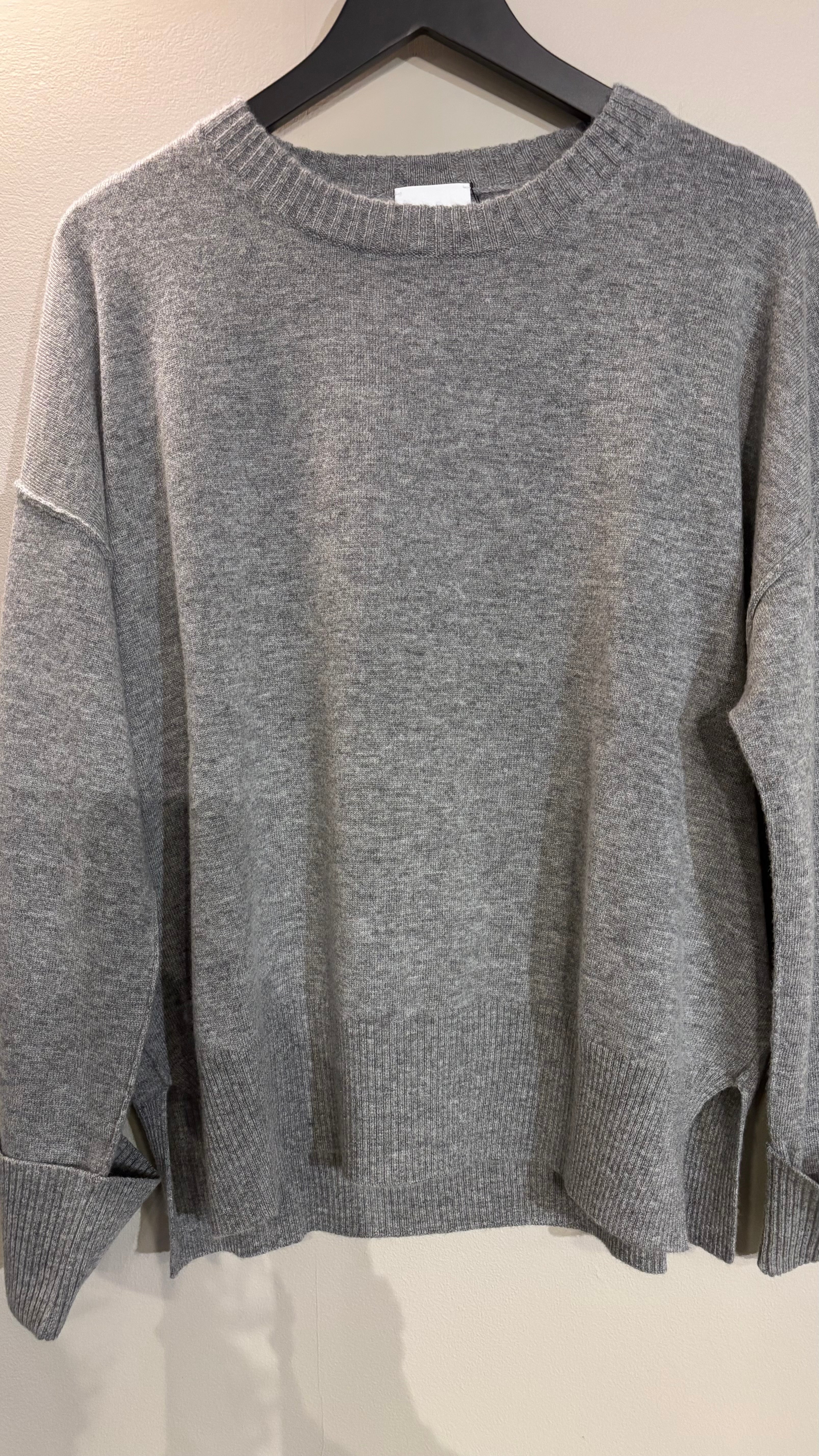 Allude Crewneck Mid Grey Jumper - SKULPT Dublin