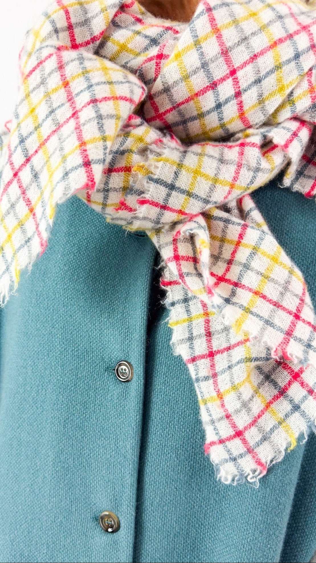 ApuntoB Large Cashmere Scarf Check - SKULPT Dublin