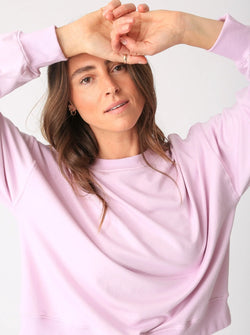 Electric and Rose Classic Sweater in Dusty Pink Voilet - SKULPT Dublin