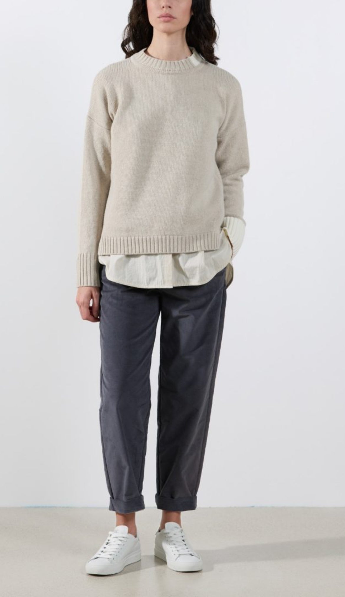 Rialto48 Cord Stretch Trousers in Graphite - SKULPT Dublin
