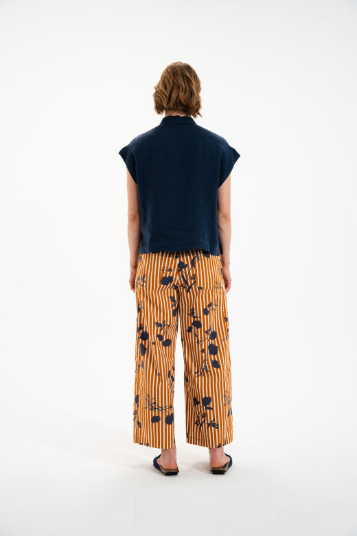 Mat de Misaine Short Sleeve Shirt in Indigo - SKULPT Dublin