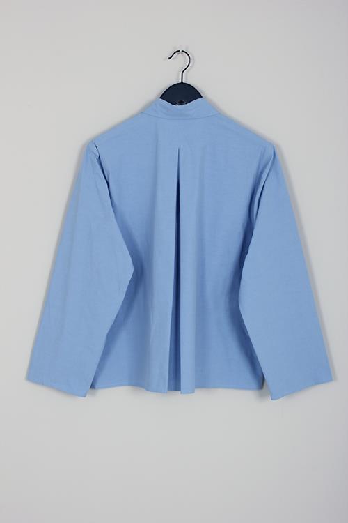 Sofie D'Hoore Long Sleeve Shirt in Dolphin - SKULPT Dublin