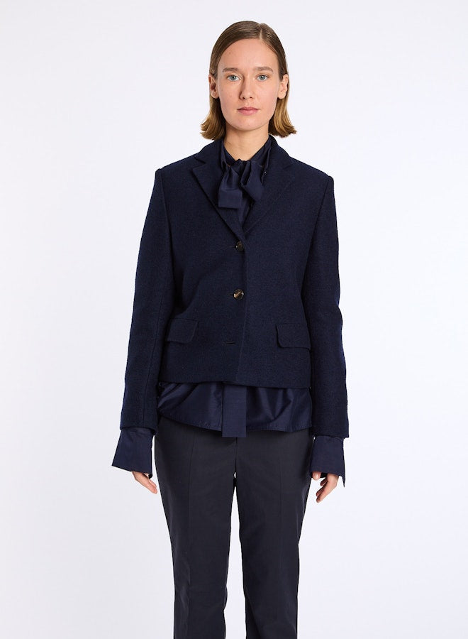 Lis Lareida Nikita Crop Blazer in Navy - SKULPT Dublin