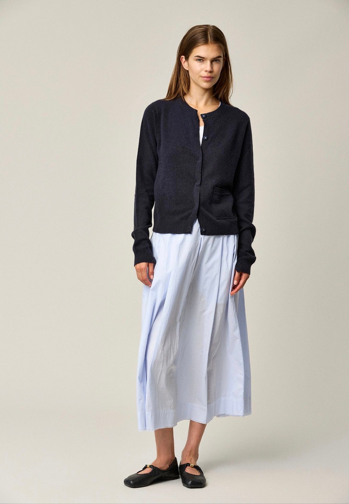 KristenseN Du Nord Cashmere Cardigan Blue - SKULPT Dublin