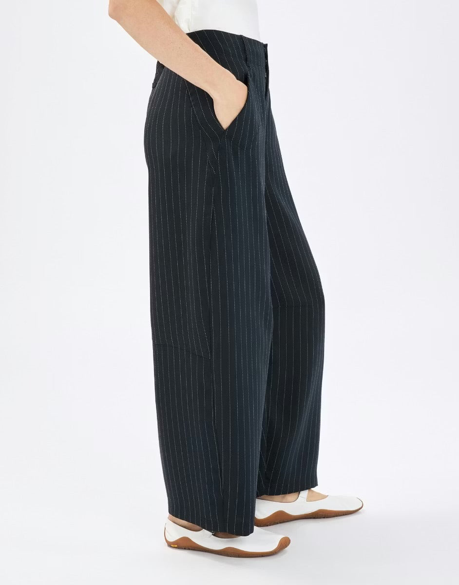 HIGH Everyday Couture Limbo Navy Pinstripe Trousers - SKULPT Dublin
