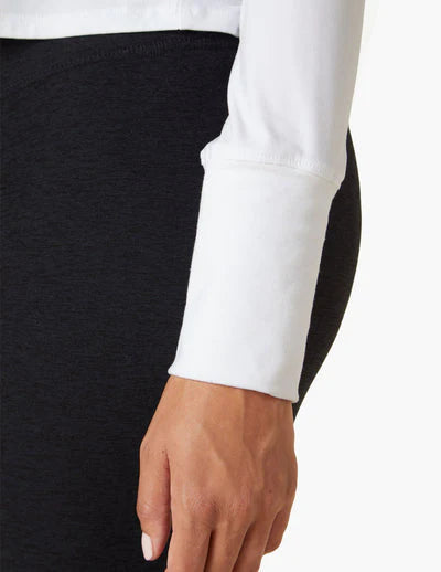 Beyond Yoga Daydreamer Long Sleeve Top in Cloud White - SKULPT Dublin