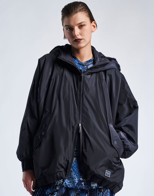 HIGH Everyday Couture Windswept Jacket in Navy - SKULPT Dublin