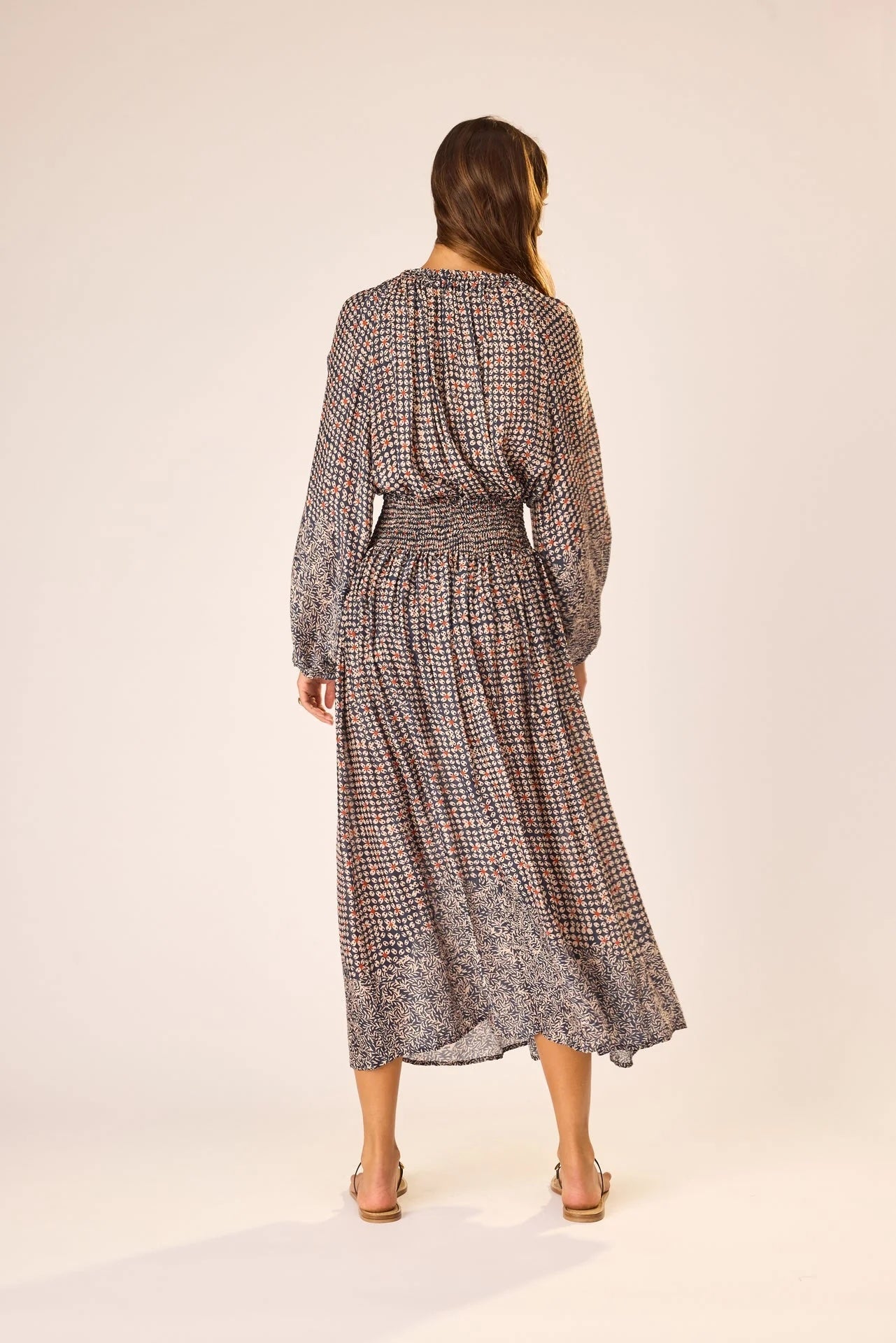 Natalie Martin Long Skirt in Ink - SKULPT Dublin