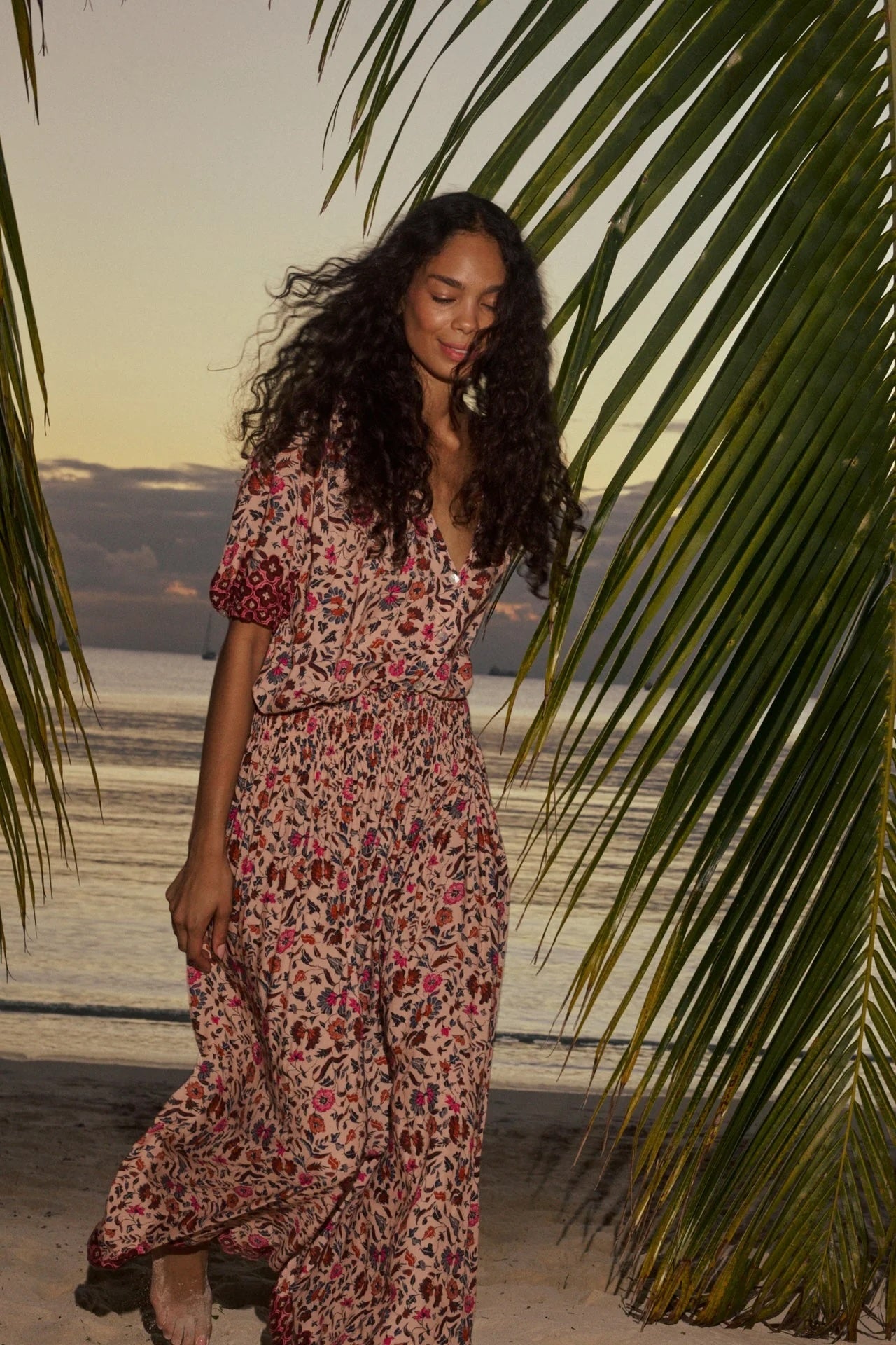 Natalie Martin Long Skirt in Wildflower - SKULPT Dublin