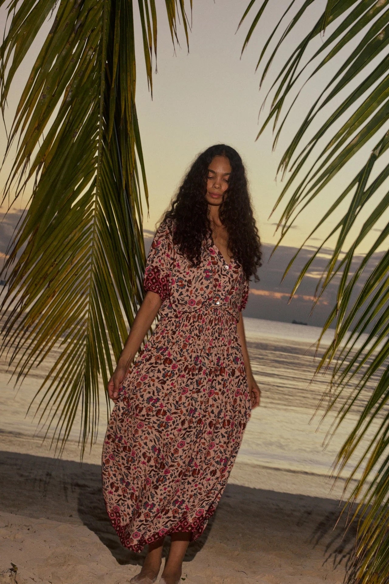 Natalie Martin Long Skirt in Wildflower - SKULPT Dublin