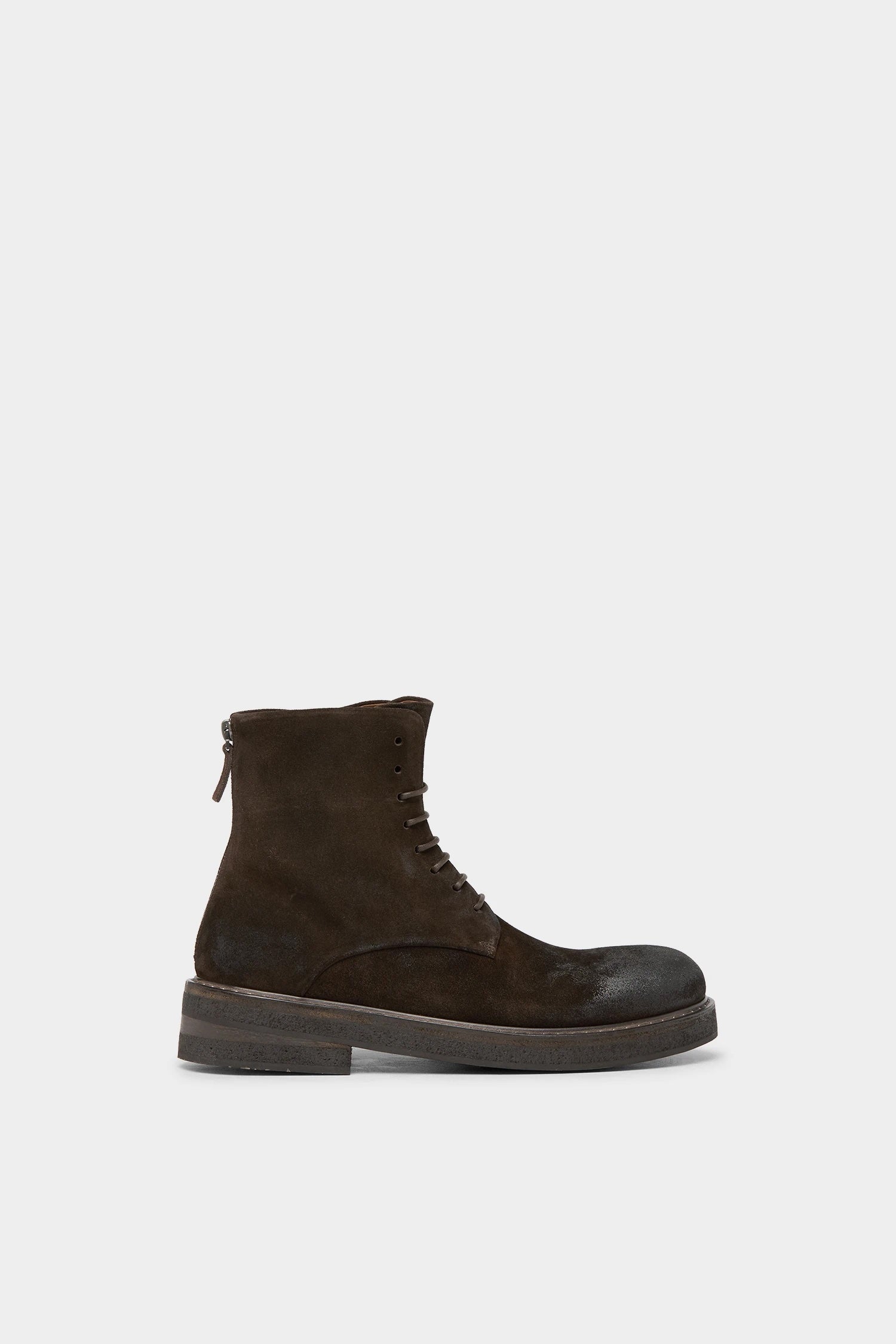 Marsell Brown Suede Boot with Zip Closure - SKULPT Dublin