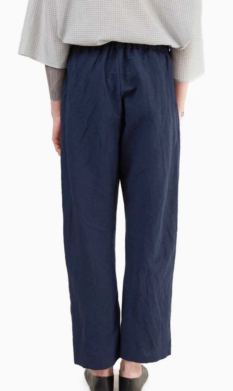 Apuntob Cotton Trousers in Dark Navy - SKULPT Dublin