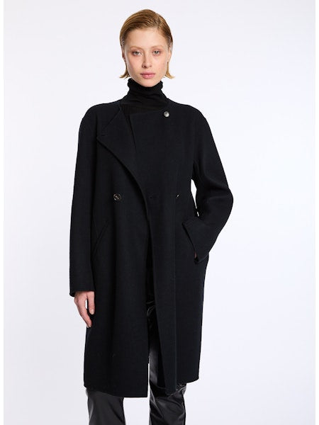 Lis Lareida Long Sleeve Superfine Wool Poloneck in Navy - SKULPT Dublin