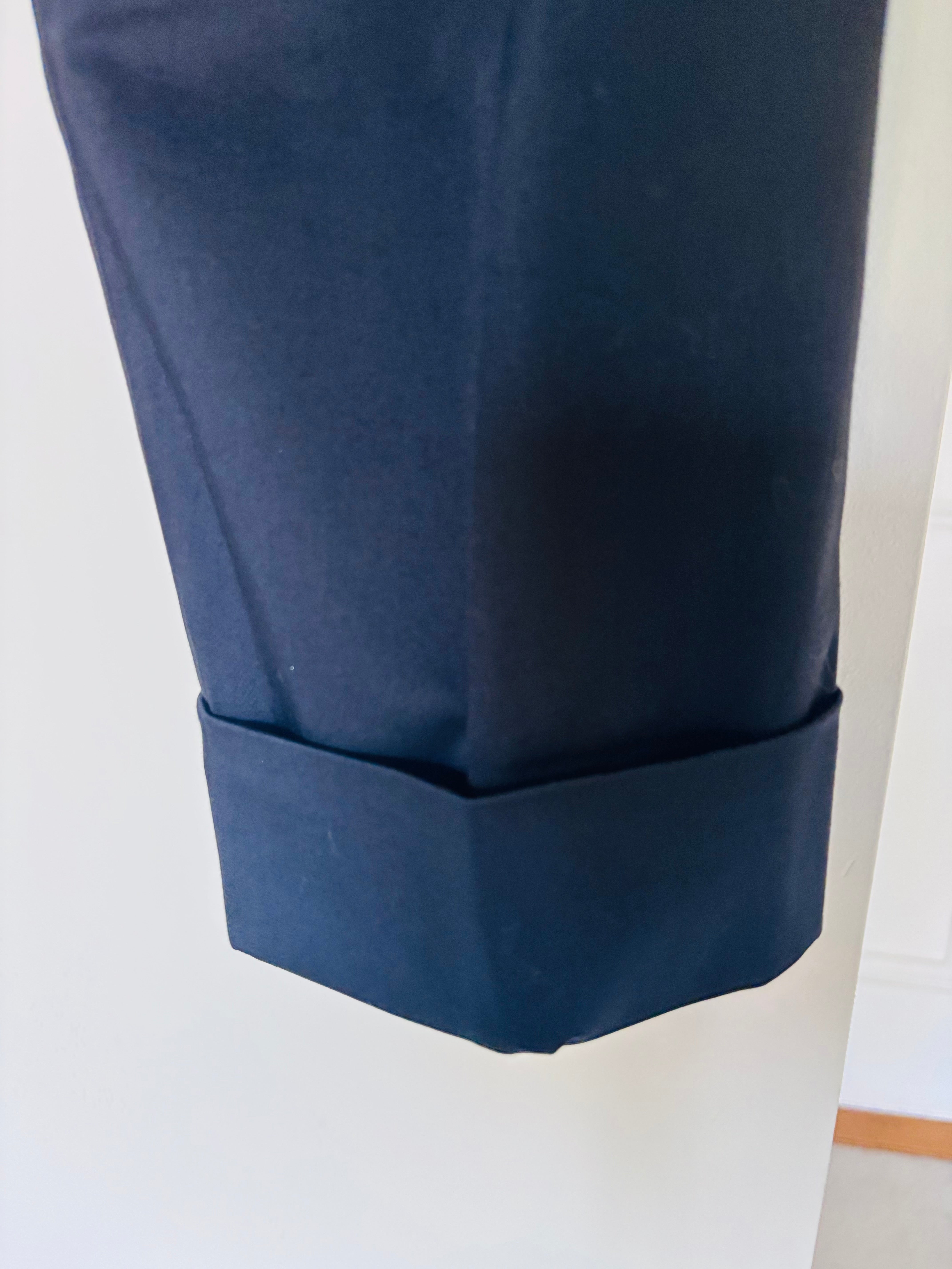 Tot-Hom French Cut Trousers in Deep Navy - SKULPT Dublin