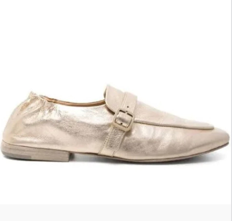 Marsell Leather Loafer in Platinum Foil - SKULPT Dublin